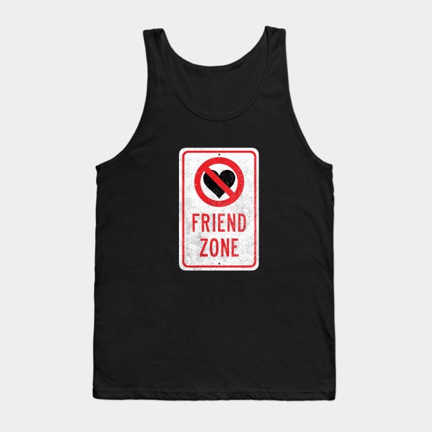 Friend Zone (weathered) Tank Top by GloopTrekker